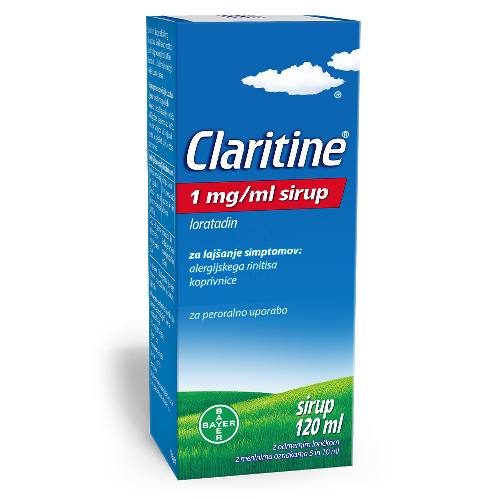 Claritine sirup 1 mg/1 ml (120 ml) | Lekarnar.com