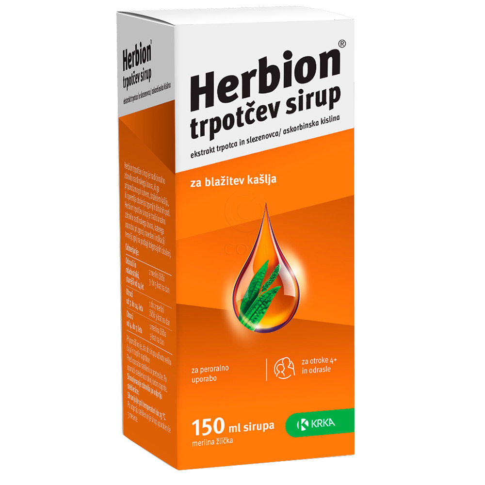 Herbion trpotčev sirup Krka, (150 ml)
