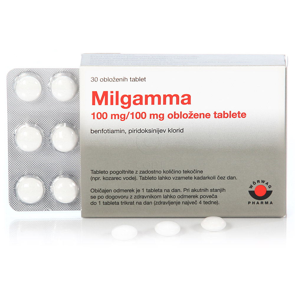 Milgamma 100 mg/100 mg, obložene tablete (60 obloženih tablet)