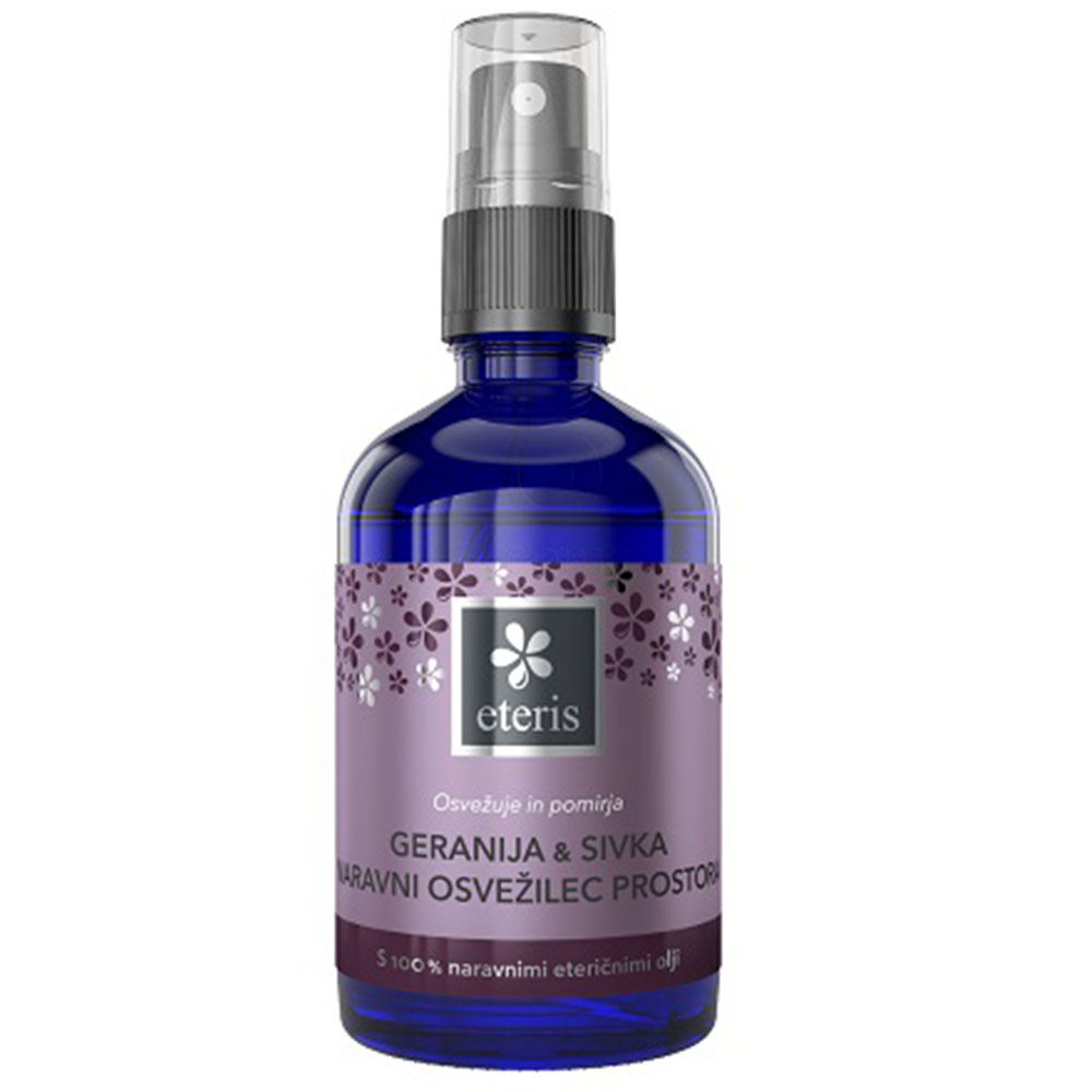 Eteris, naravni osvežilec prostora - geranija in sivka (100 ml)