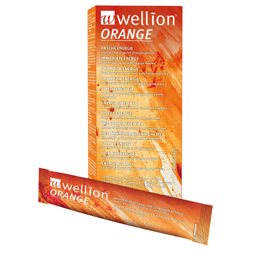 Wellion Orange, tekoči sladkor v vrečkah (10 vrečk)