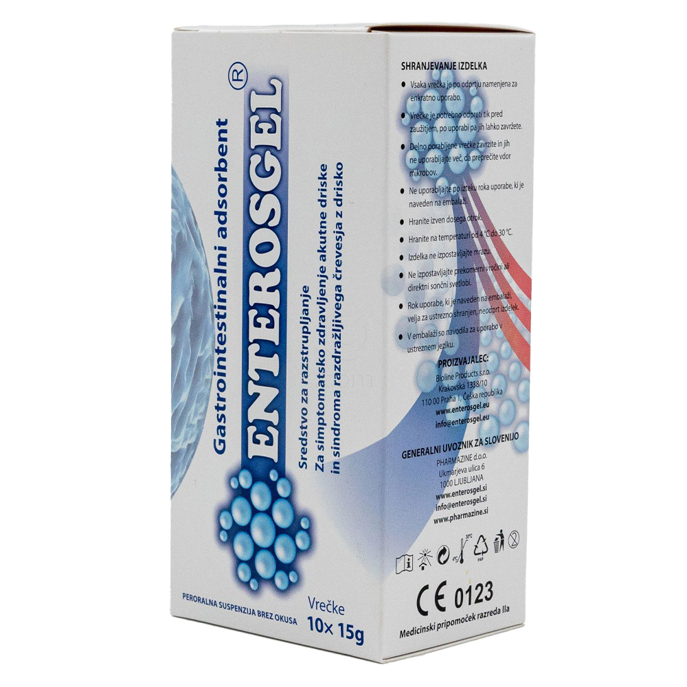 Enterosgel, vrečke (10 x 15 g)