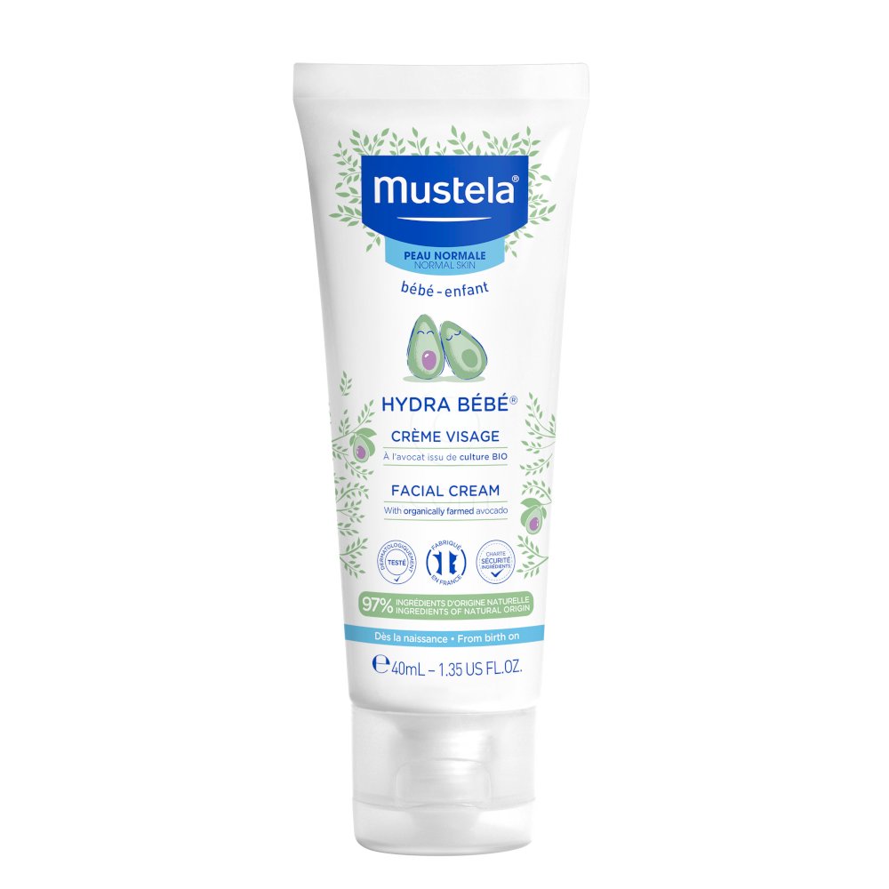 Mustela Hydra Bebe, vlažilna krema za obraz (40 ml)