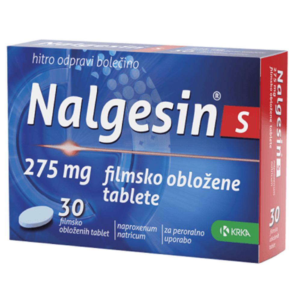 Nalgesin S 275 mg Krka, 30 filmsko obloženih tablet
