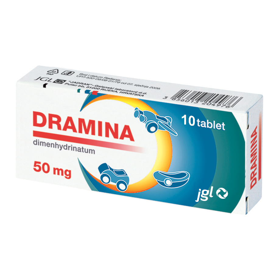 Dramina 50 mg, tablete (10 tablet)