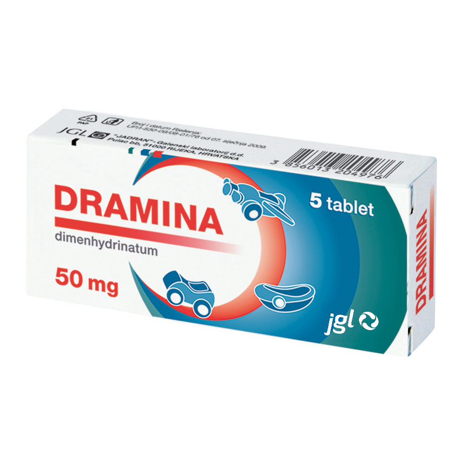 Dramina 50 mg, tablete (5 tablet)