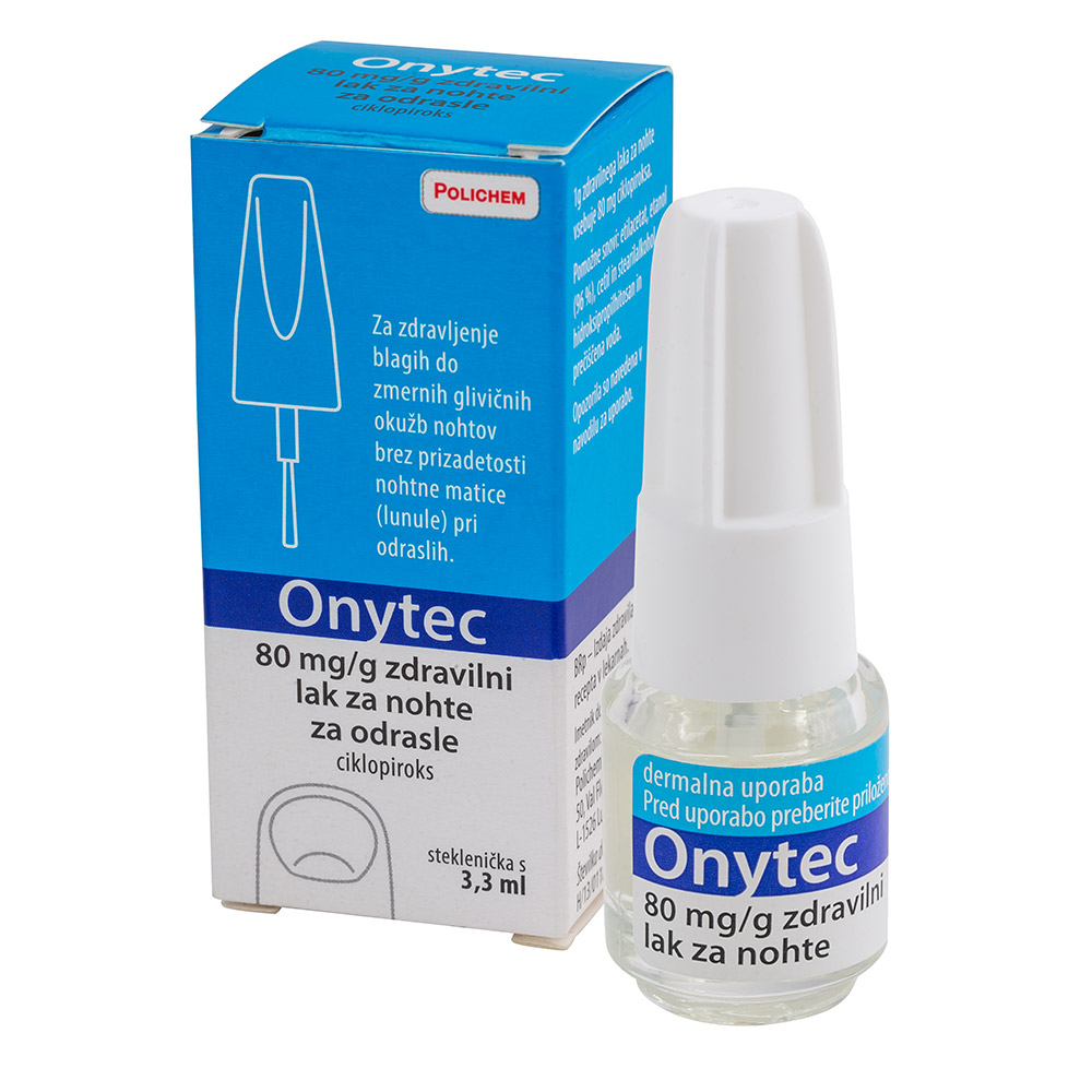 Onytec 80 mg/g, zdravilni lak za nohte (3,3 ml)