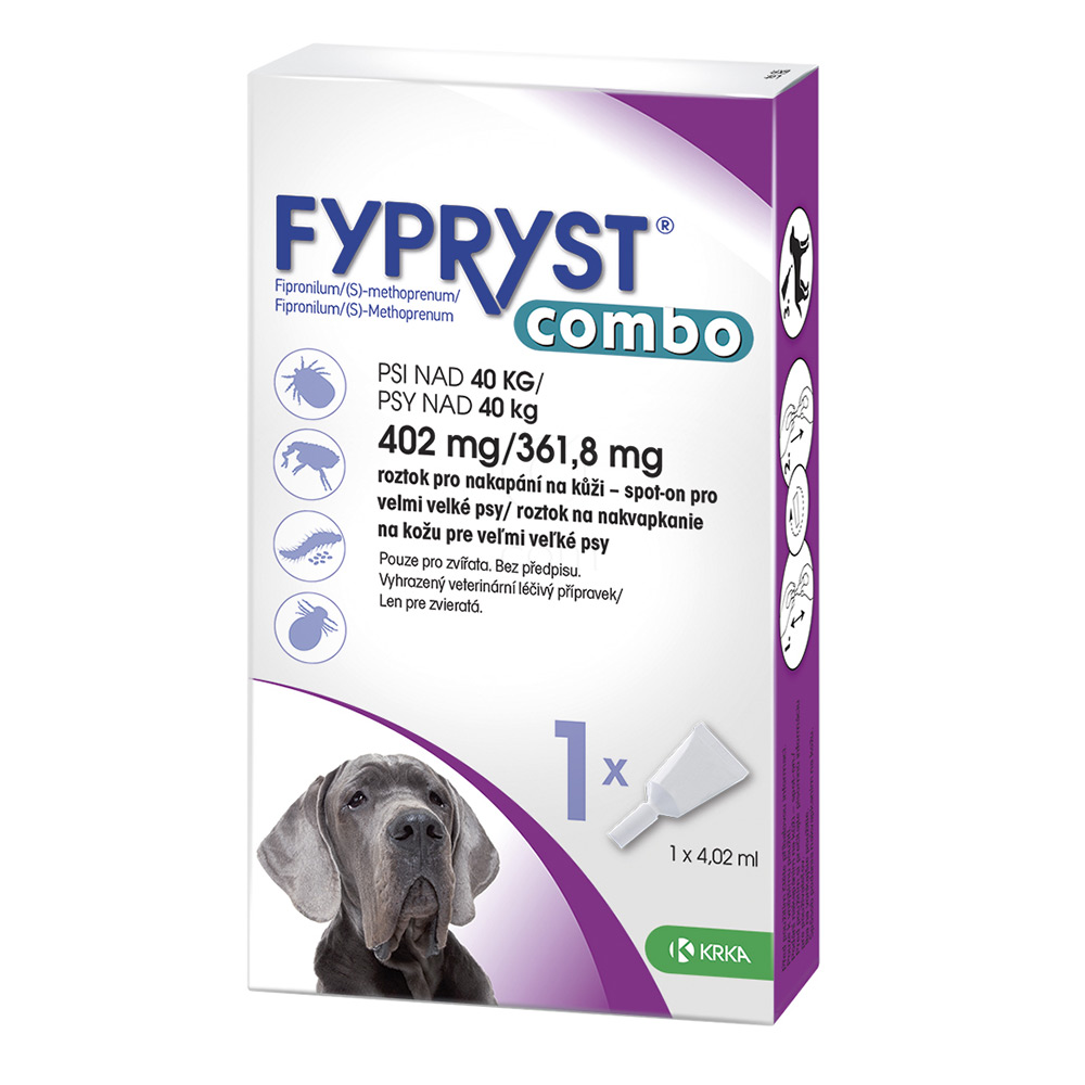 Fypryst Combo Krka, kožni nanos za zelo velike pse (nad 40 kg) - 1 pipeta