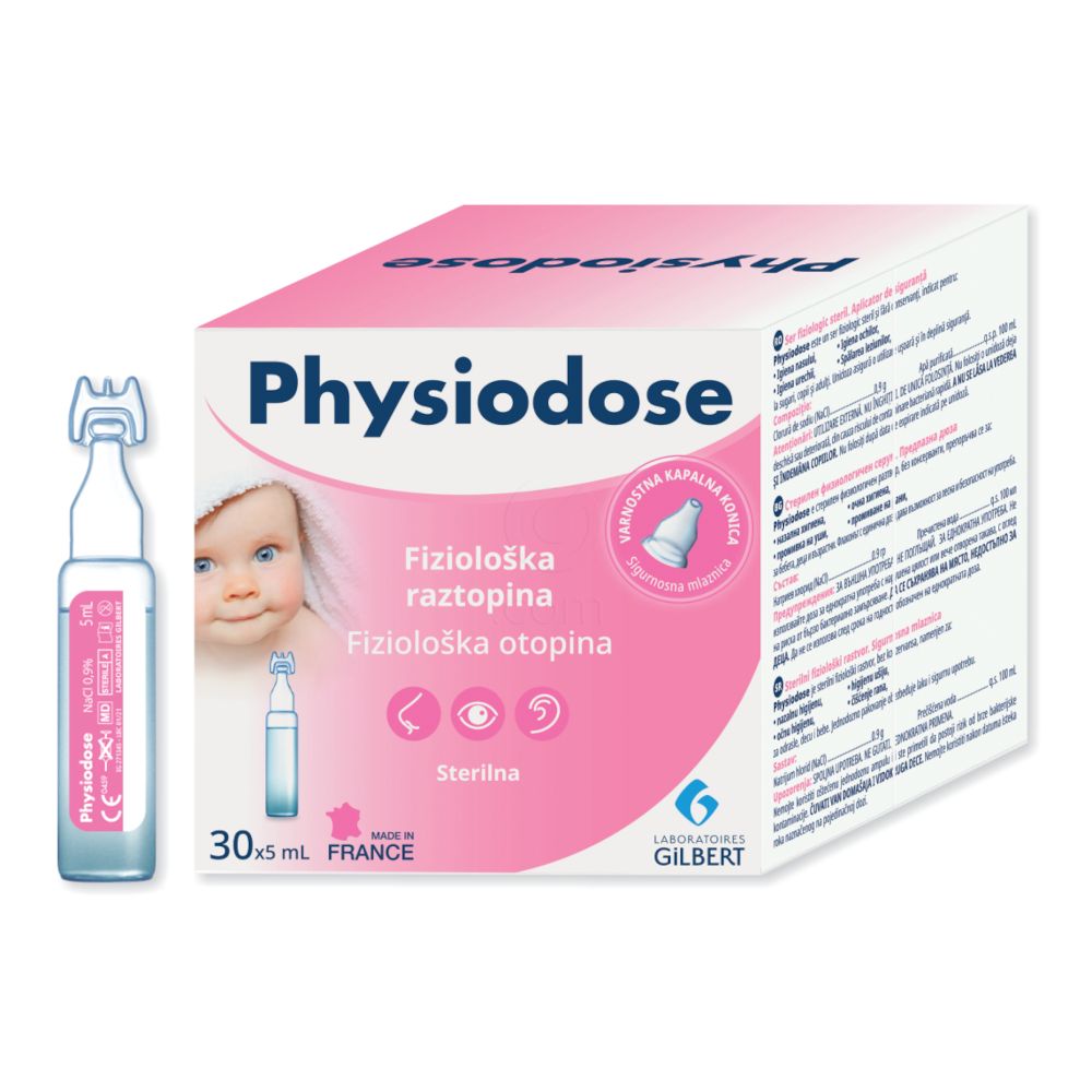 Physiodose, sterilna fiziološka raztopina (30 x 5 ml)