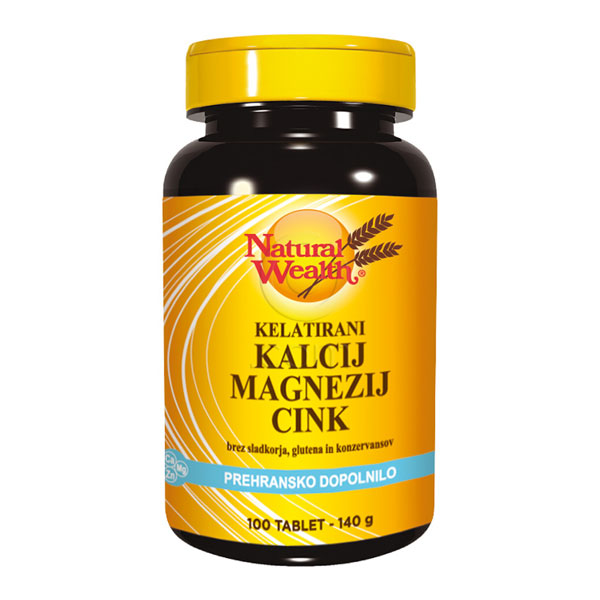 Natural Wealth Kalcij-magnezij-cink, tablete (100 tablet)