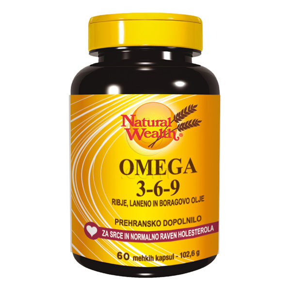 Natural Wealth Omega 3-6-9, kapsule (60 kapsul)