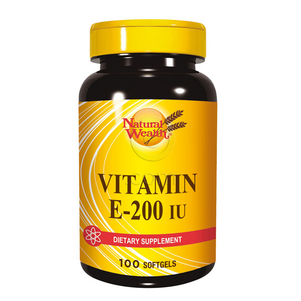Natural Wealth Vitamin E 200 I.U., kapsule (100 kapsul)