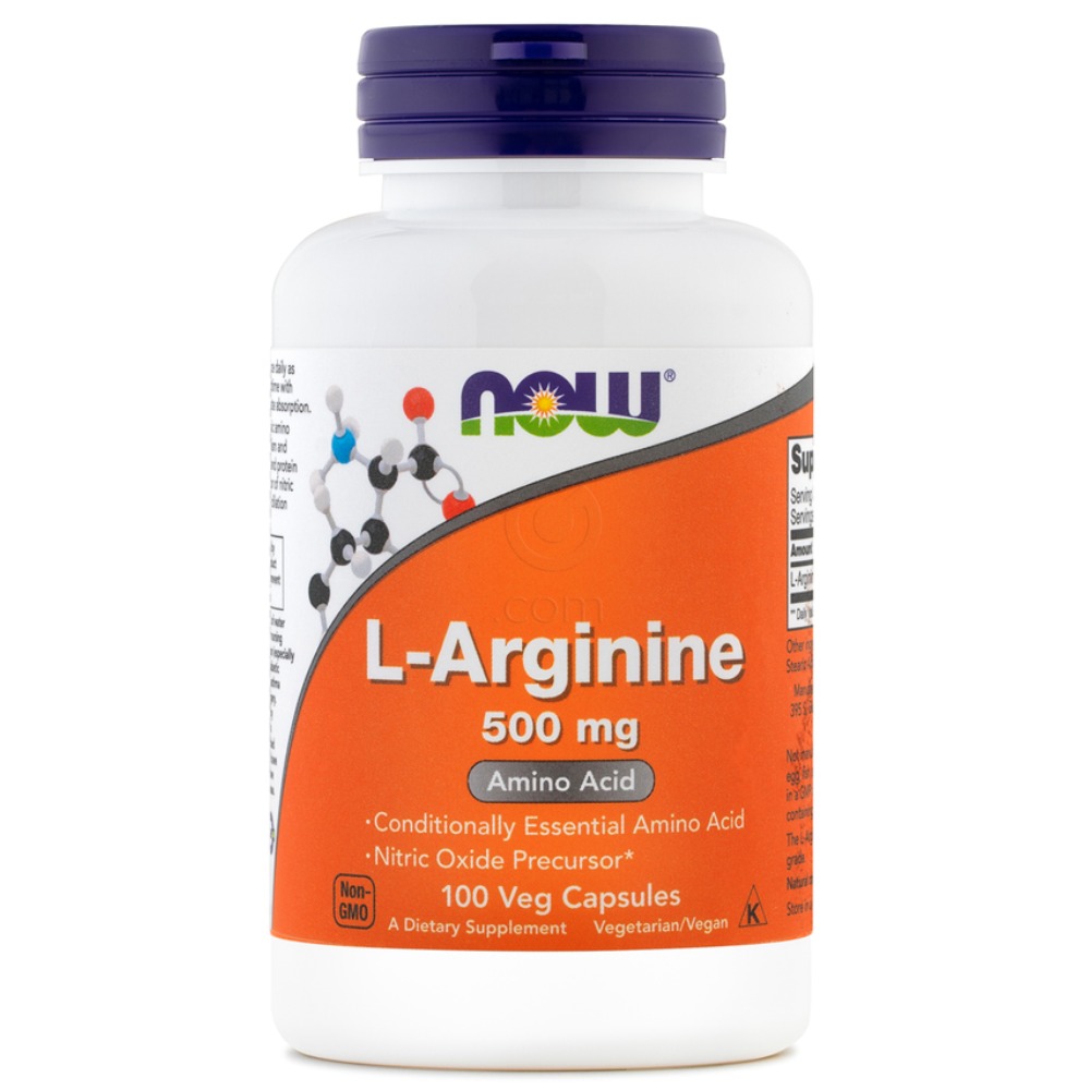 L-Arginin Now, kapsule (100 kapsul)