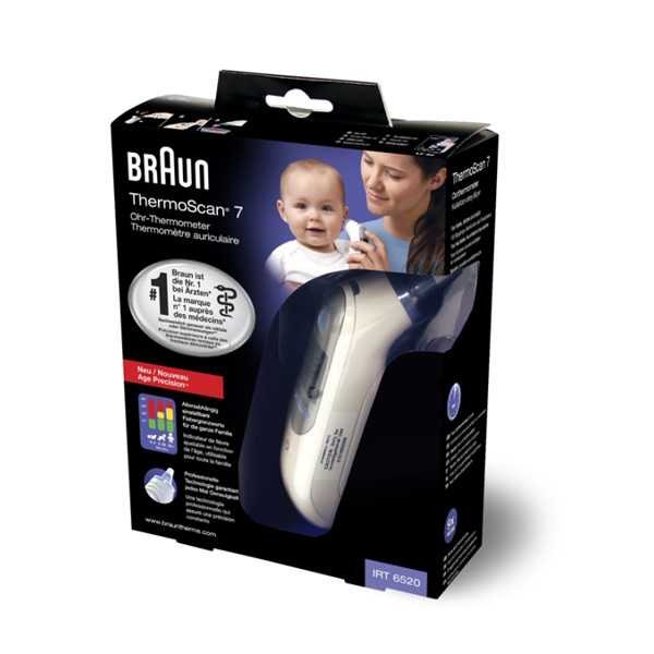Braun Thermoscan 7, ušesni termometer (IRT 6520)