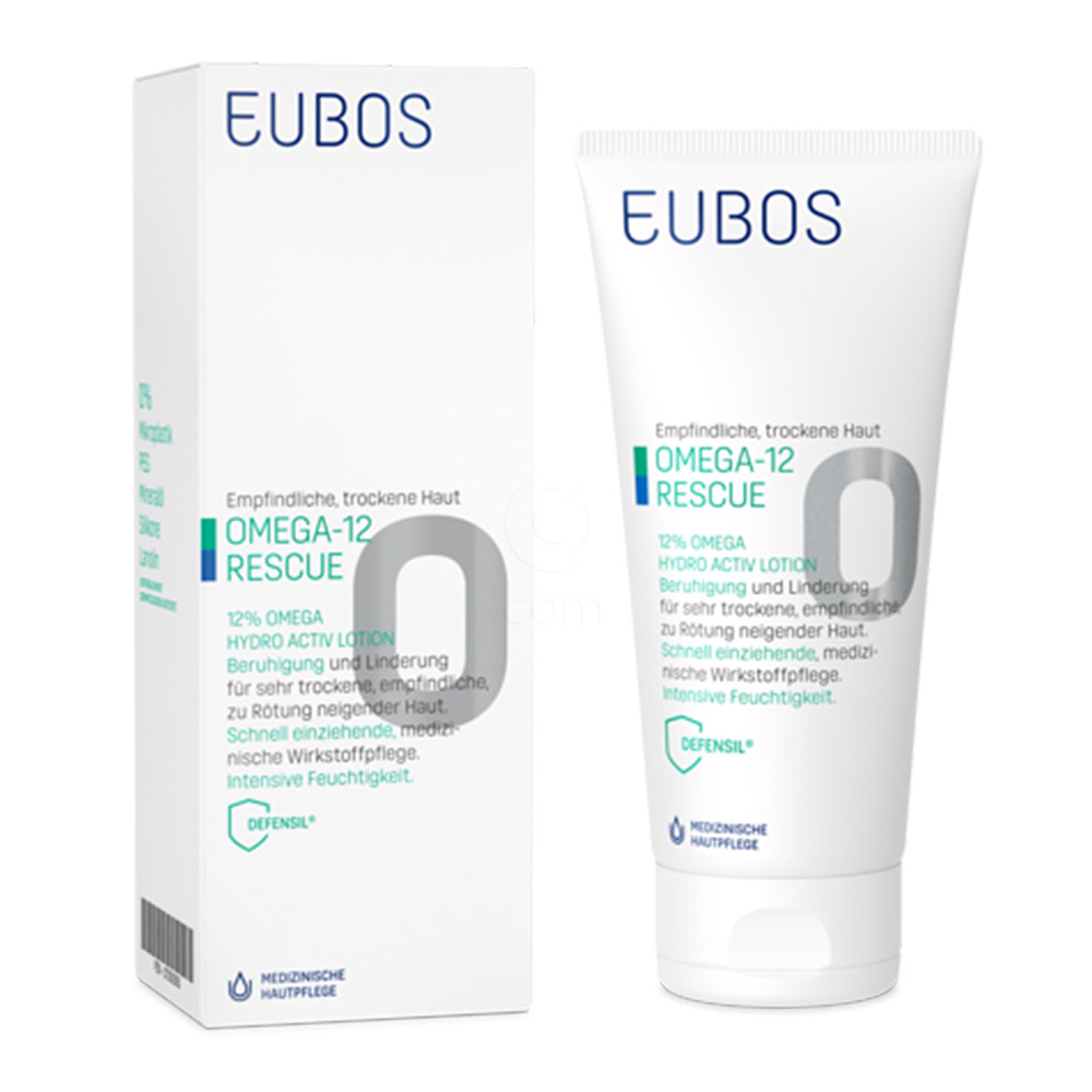 Eubos Omega 12% Hydro Activ, pomirjujoč losjon za telo (200 ml)