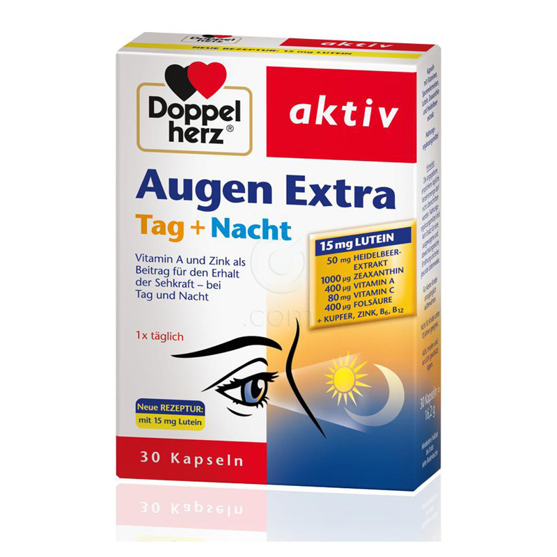 Doppelherz aktiv Augen Extra kapsule dan + noč (30 kapsul)