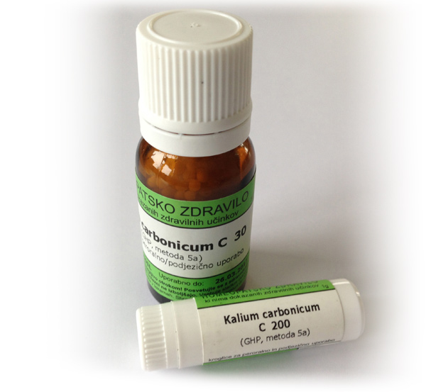 Kalium carbonicum, kroglice - 10 g (C6)