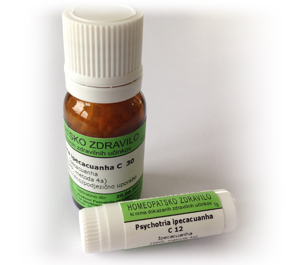 Psychotria ipecacuanha, kroglice - 1 g (C12)