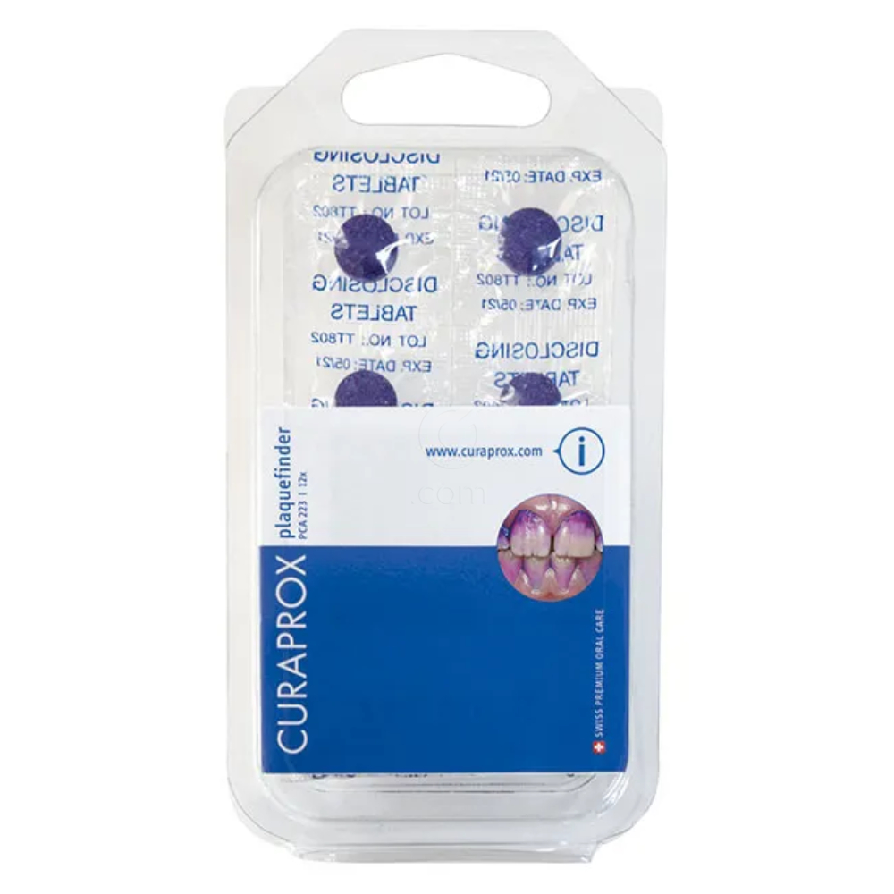 Curaprox Plaquefinder PCA 222, tablete za razkrivanje zobnih oblog (20 tablet)