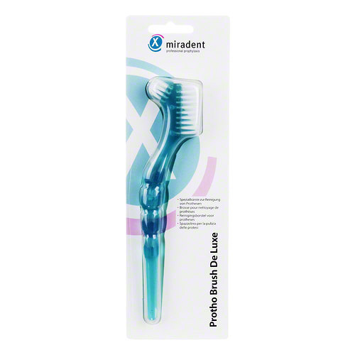 Miradent Protho Brush Deluxe, ščetka za protezo - modra (1 ščetka)