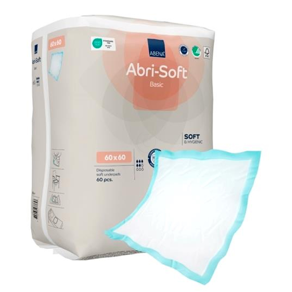 Abri Soft Basic vpojna podloga - 60 x 60 cm (60 podlog)