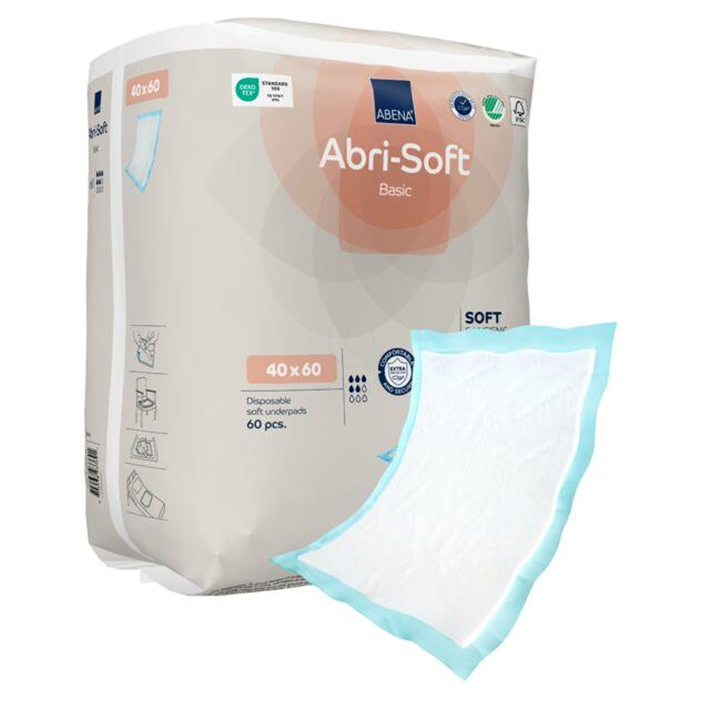Abri Soft Basic vpojna podloga - 40 x 60 cm (60 podlog)