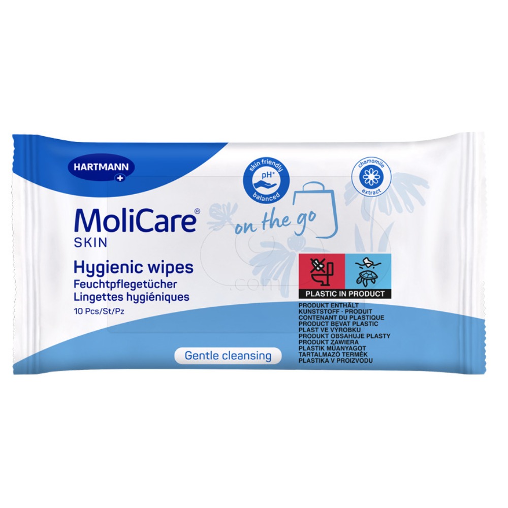 Molicare Skin, robčki za čiščenje kože (10 robčkov)