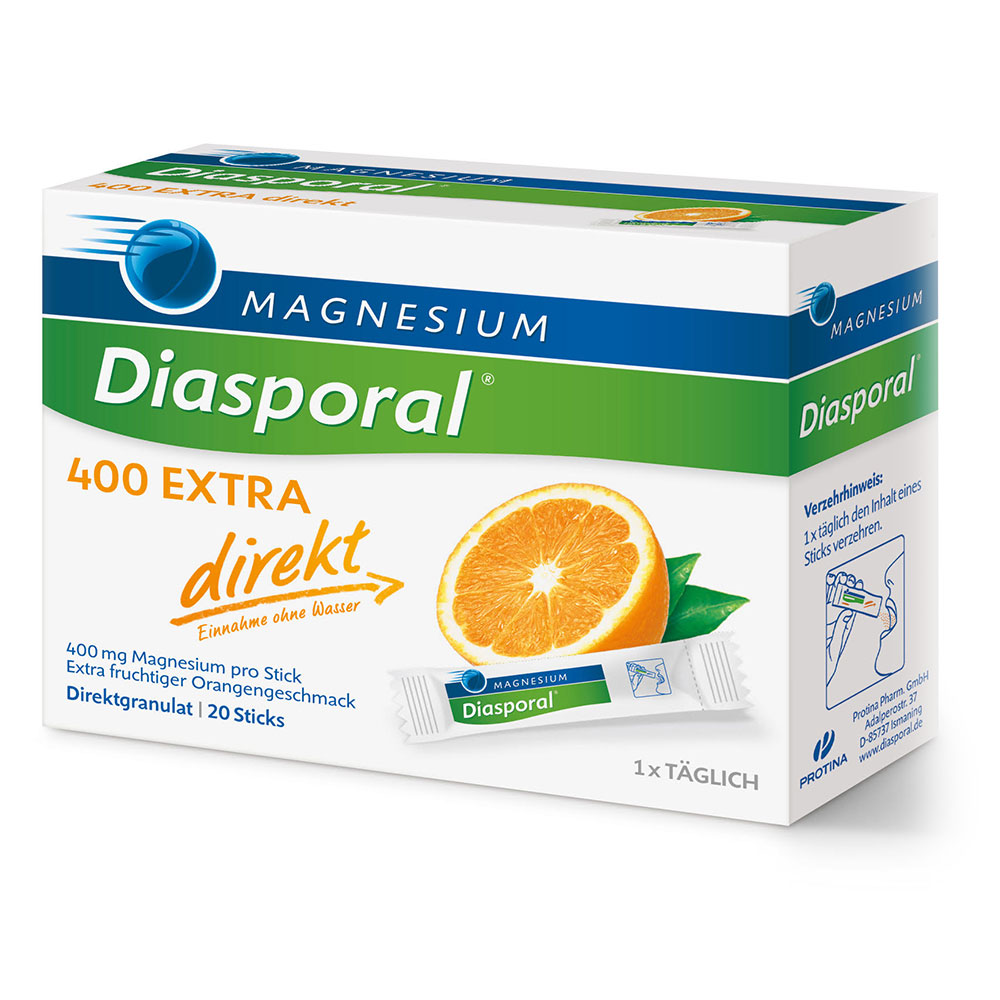 Magnesium-Diasporal 400 Extra Direkt, vrečke (20 vrečk)