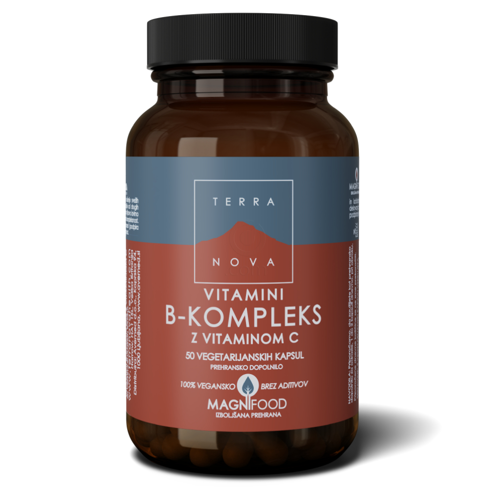 Terranova Vitamini B-kompleks z vitaminom C (50 kapsul)