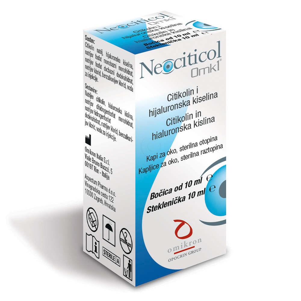 Neociticol OMK1, kapljice za oko (10 ml)