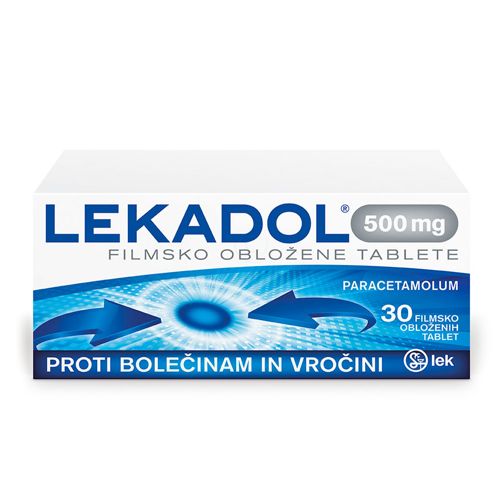 Lekadol 500 mg, 30 filmsko obloženih tablet