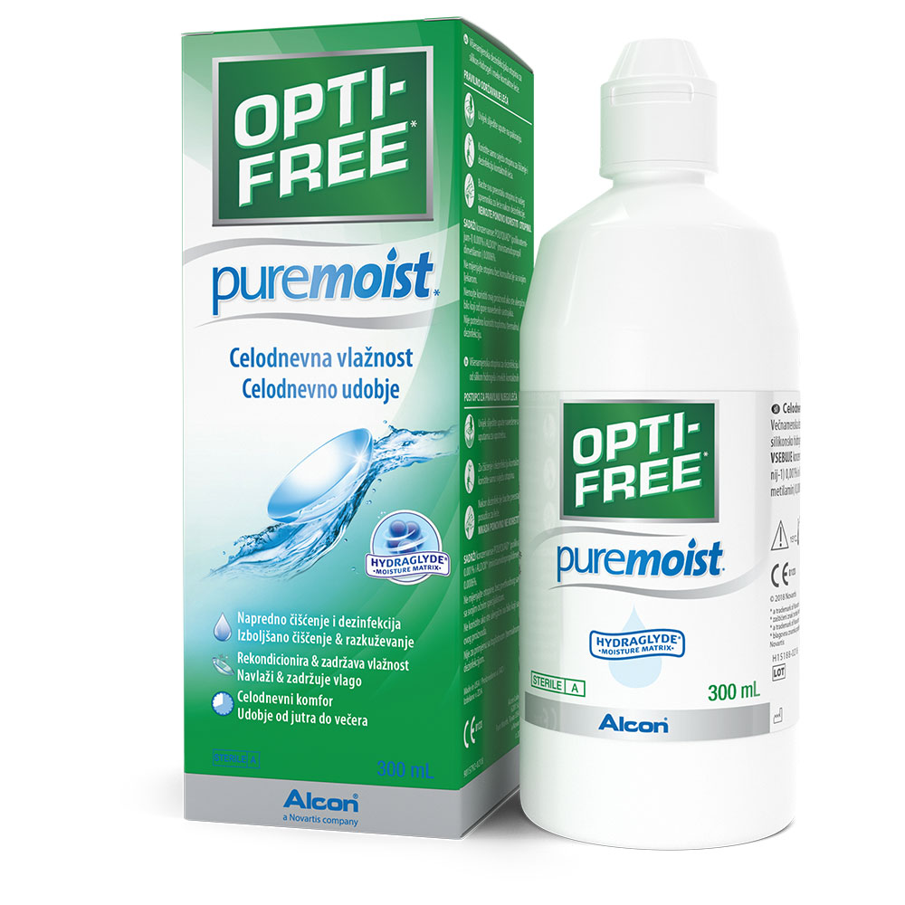 Opti-free PureMoist, tekočina za leče - 300 ml