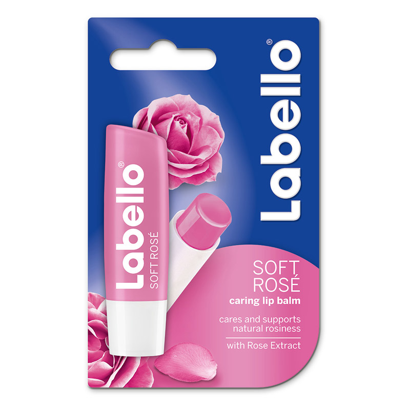 Labello Soft Rose, balzam za ustnice (4,8 g)