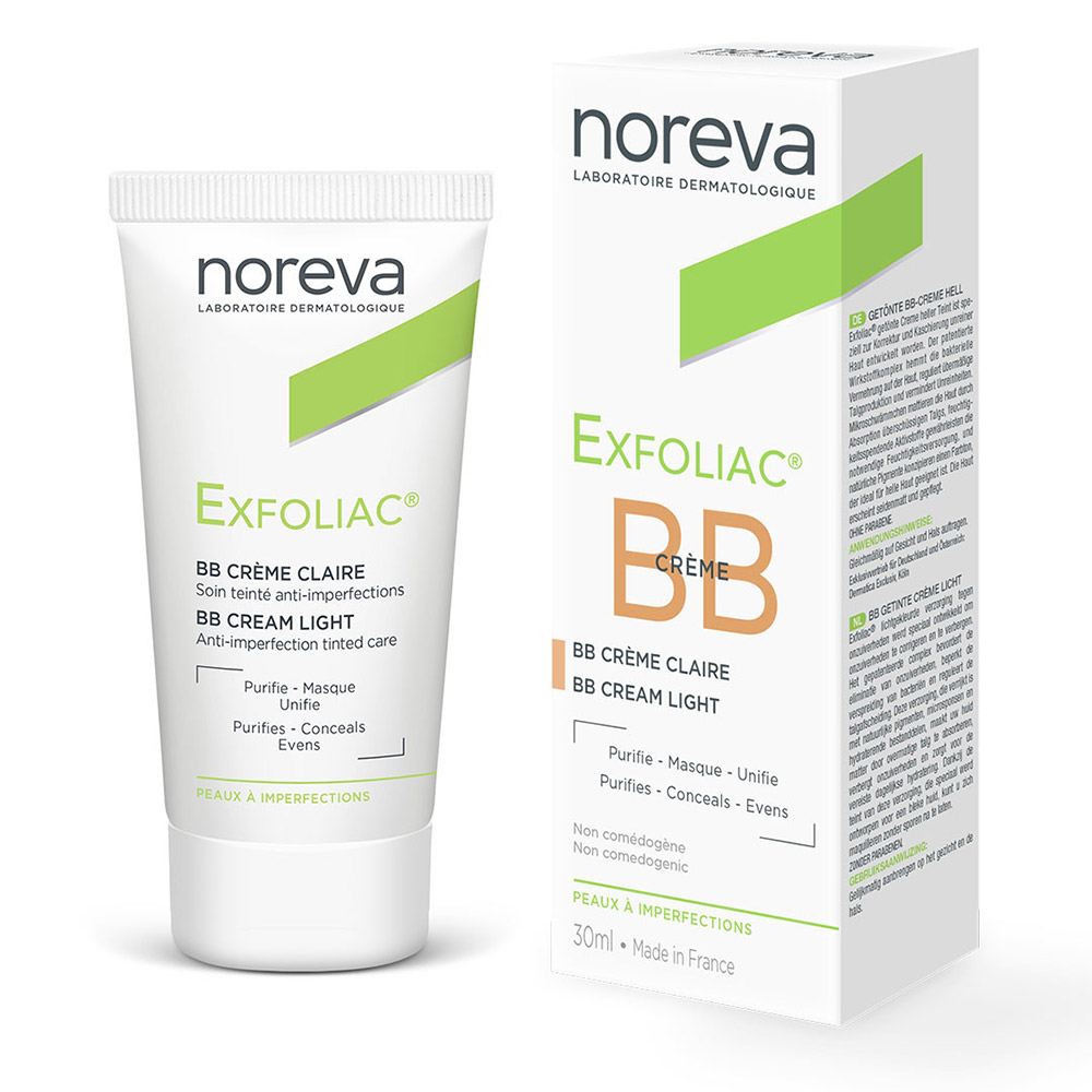Exfoliac Noreva, obarvana krema - svetla (30 ml)