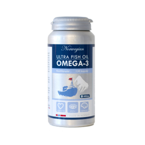 Ultra ribje olje omega-3, kapsule (120 kapsul)