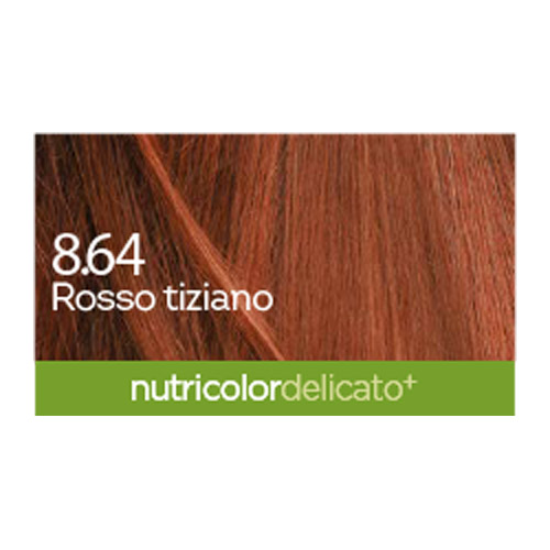 BioKap Nutricolor Delicato Plus 8.64, barva za lase  - ticijan rdeča (140 ml)