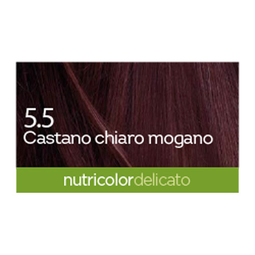 BioKap Nutricolor Delicato 5.5, barva za lase  - mahagonij kostanjeva (140 ml)