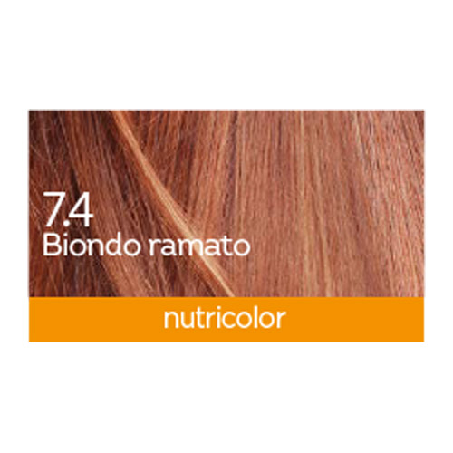BioKap Nutricolor 7.4, barva za lase  - bakreno blond (140 ml)