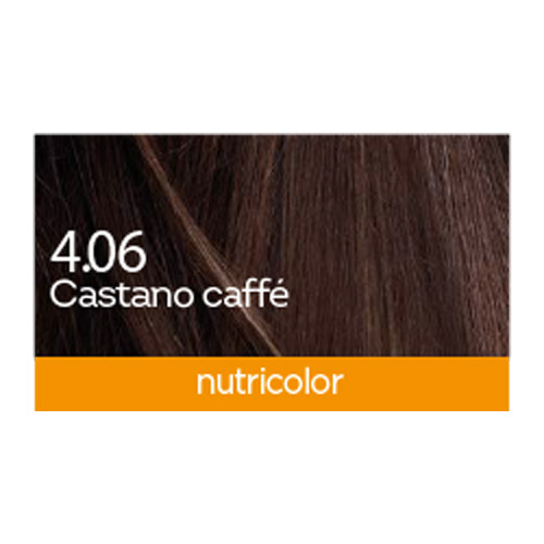 BioKap Nutricolor 4.06, barva za lase  - kavno kostanjeva (140 ml)