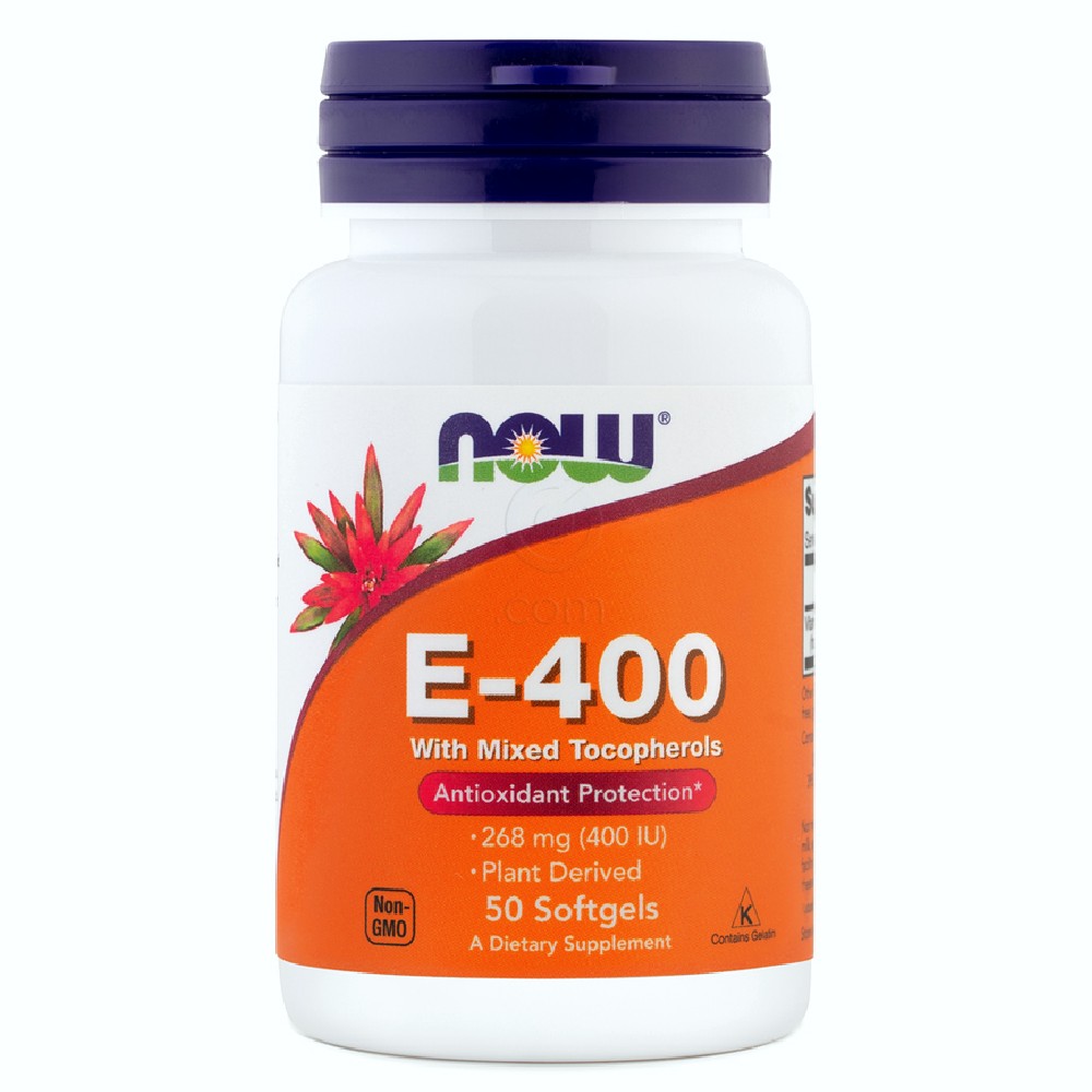 Vitamin E-400 NOW, kapsule (50 kapsul)