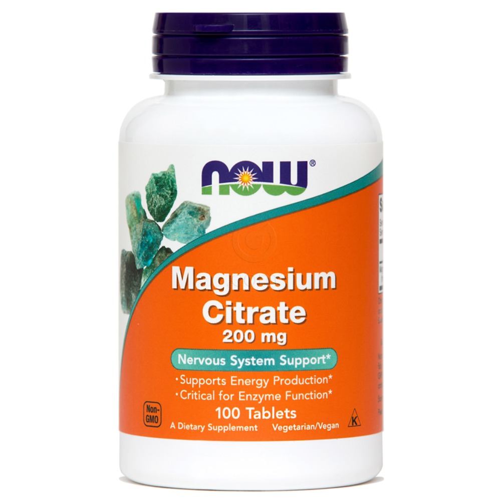 Magnezijev citrat NOW, tablete (100 tablet)