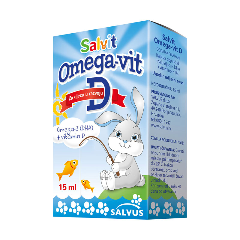 Salvit Omega-Vit D, kapljice (15 ml)