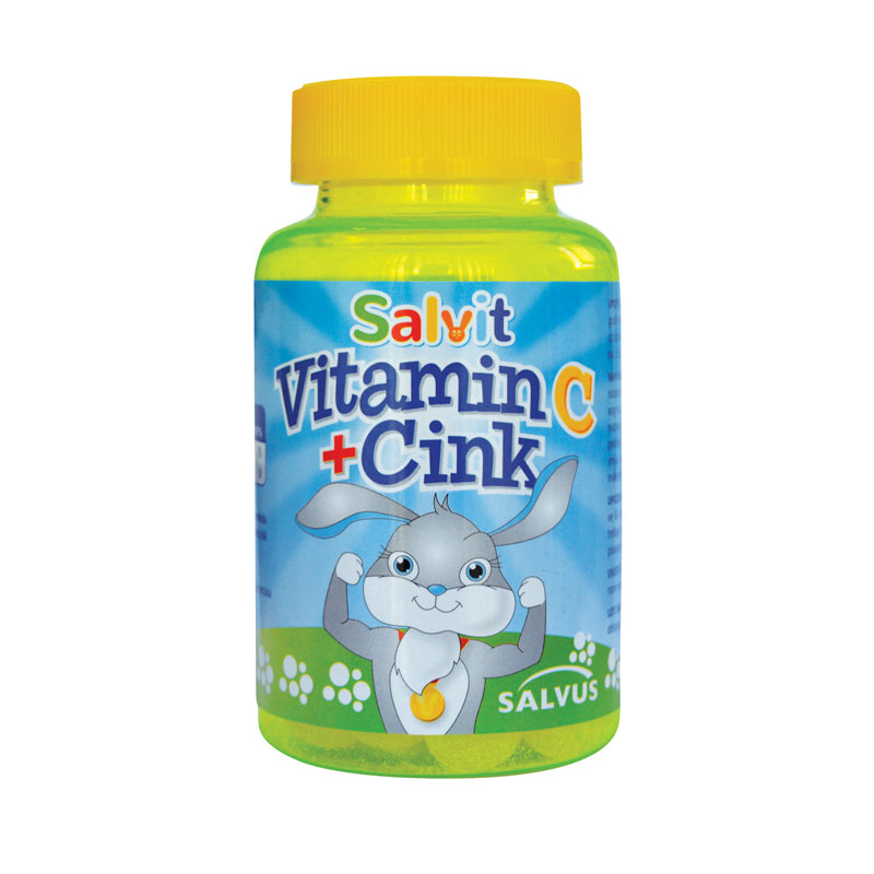 Salvit Vitamin C + Cink, žele bonboni (60 bonbonov)