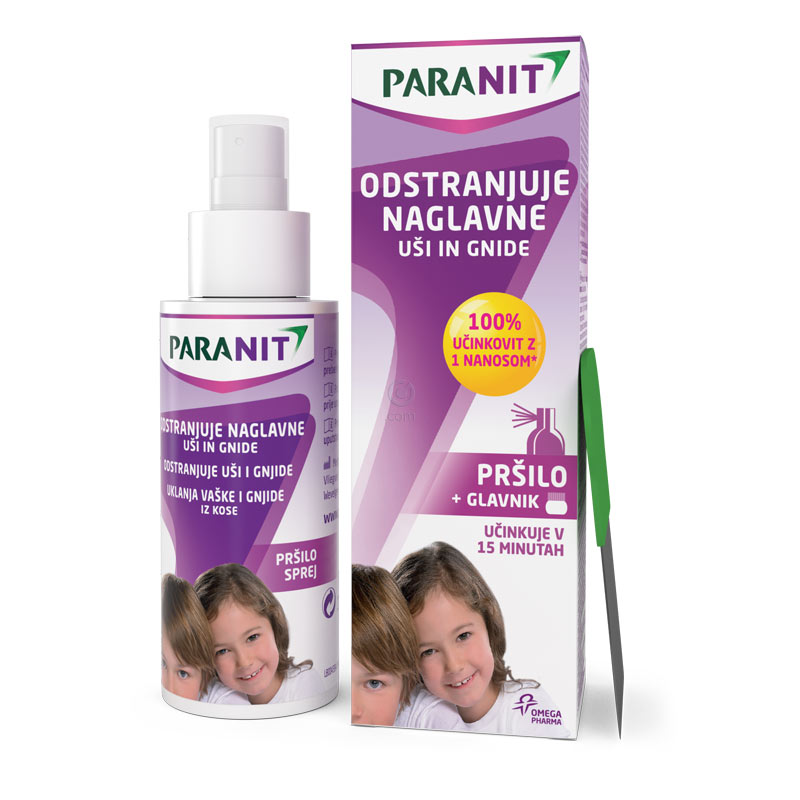 Paranit, losjon v pršilu (100 ml + glavnik)