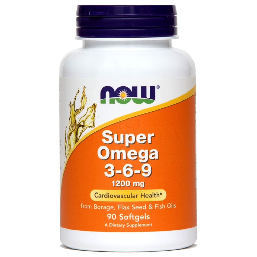 Super omega 3-6-9 NOW, kapsule (90 kapsul)