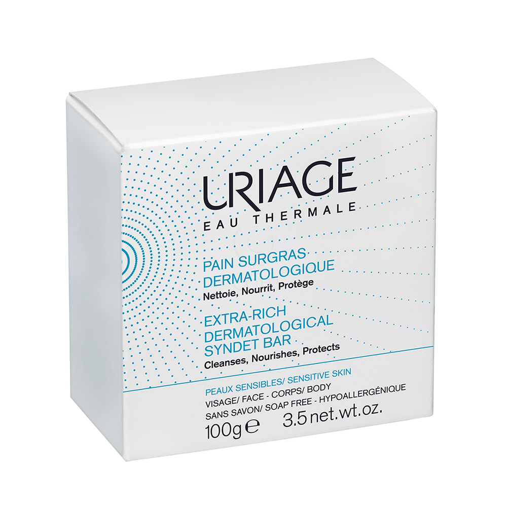 Uriage, dermatološki sindet za umivanje obraza in telesa (100 g)