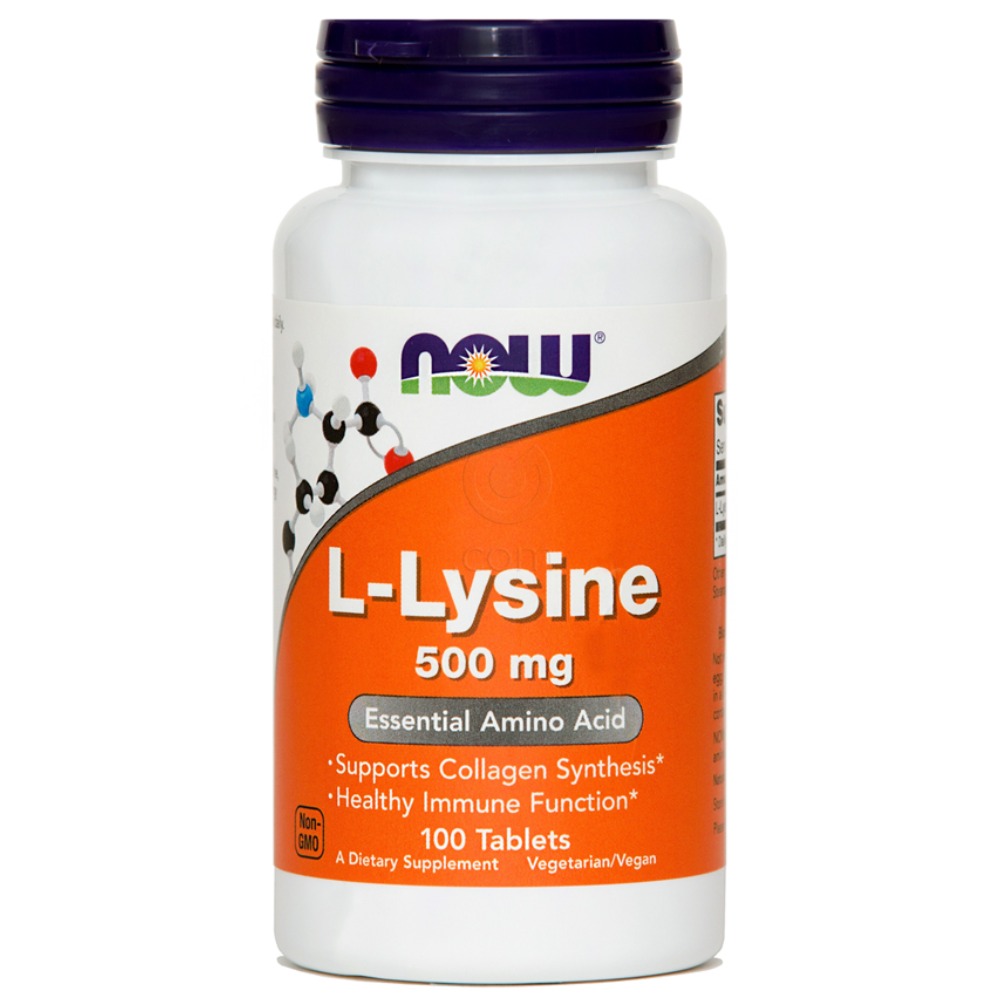L-Lizin 500 mg NOW, tablete (100 tablet)