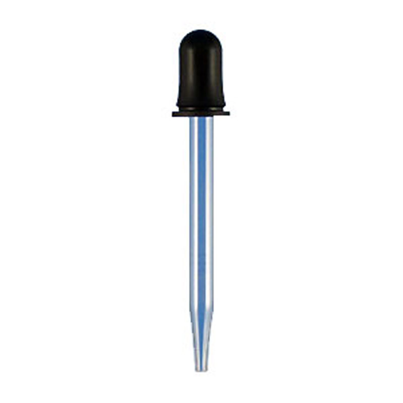 Kapalka steklena z gumico, 75 mm (10 pipet)