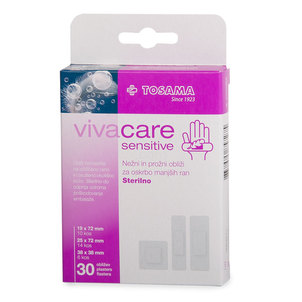 vivacare sensitive, 30 obližev