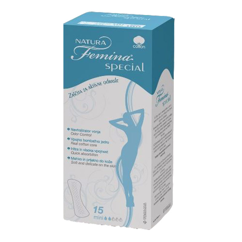Natura Femina Special, higienski vložki - mini (15 vložkov)